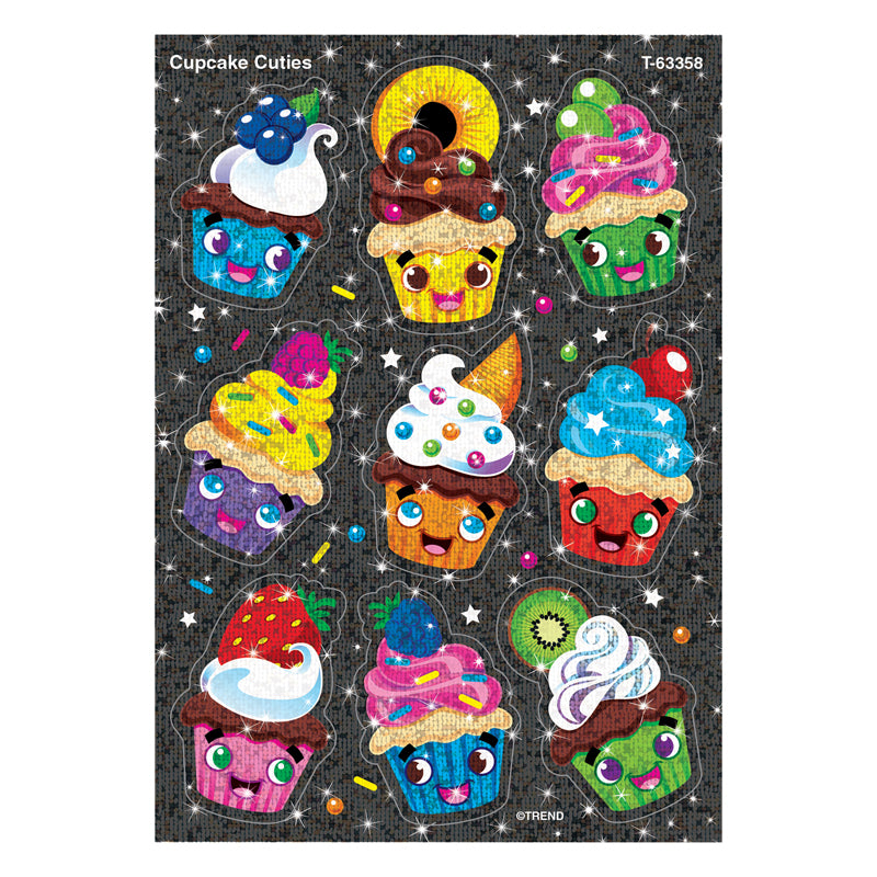 CUPCAKE CUTIES SPARKLE STICKERS