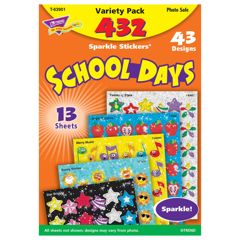 SPARKLE STICKERS SCHOOL DAYS