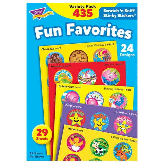 STINKY STICKERS FUN FAVORITES 435PK