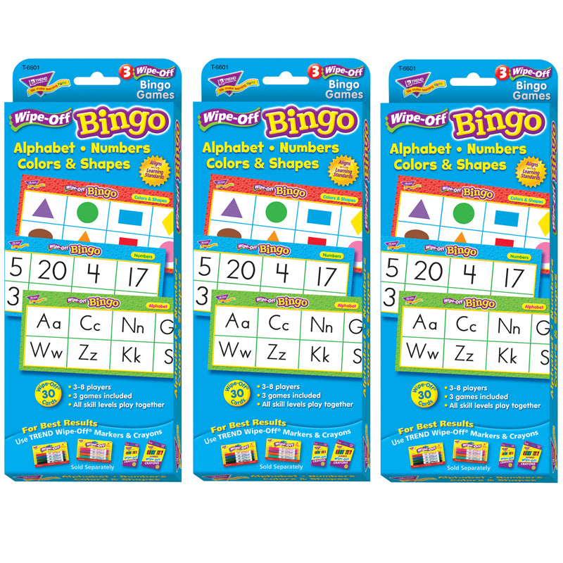 (3 EA) ALPHABET NUMBERS COLORS &