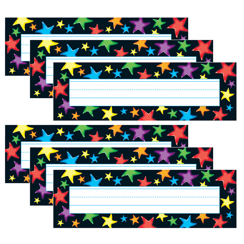 (6 PK) GEL STARS DESK TOPPER NAME