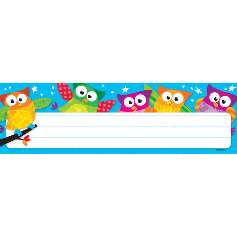 OWL STARS DESK TOPPERS NAME PLATES