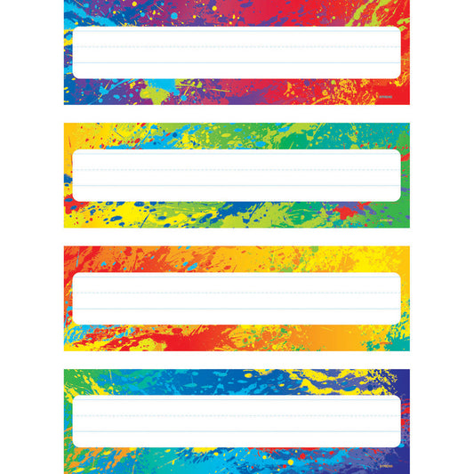 SPLASHY COLORS NAME PLATES VARIETY