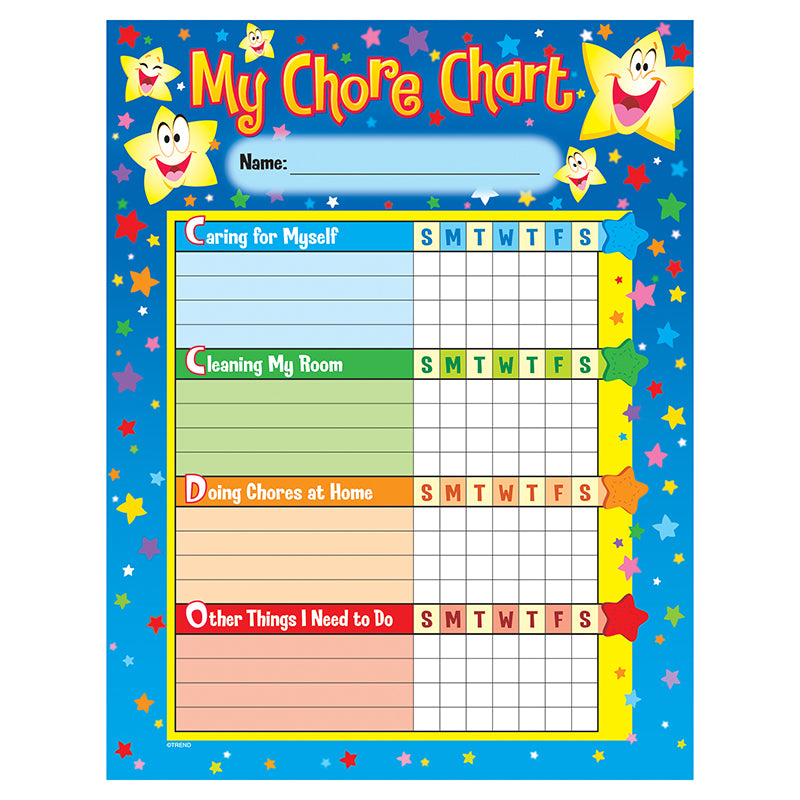 CHORE CHARTS STARS 25 CHARTS