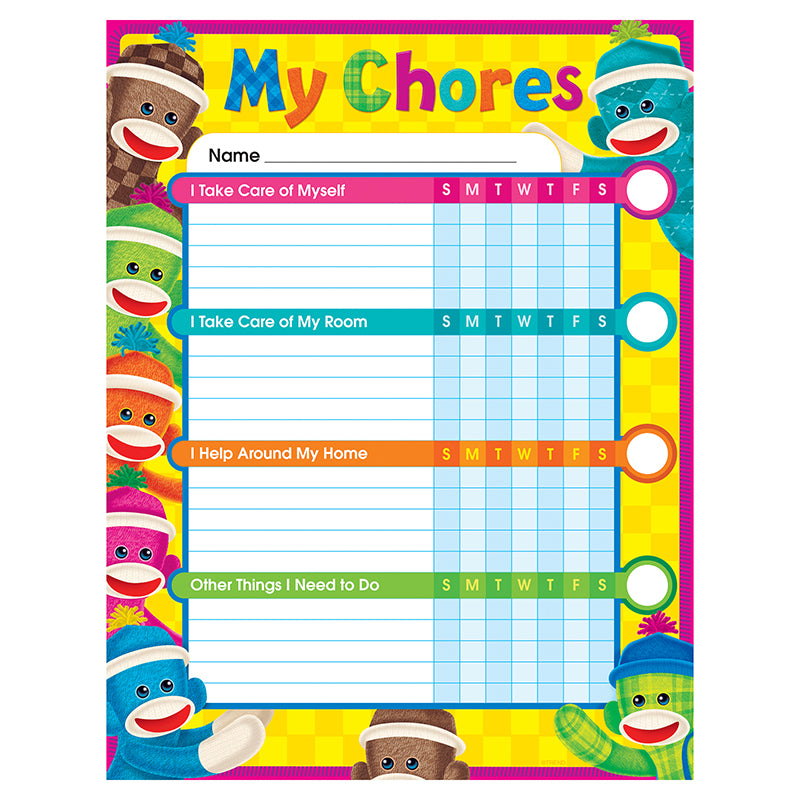 SOCK MONKEY CHORE CHART