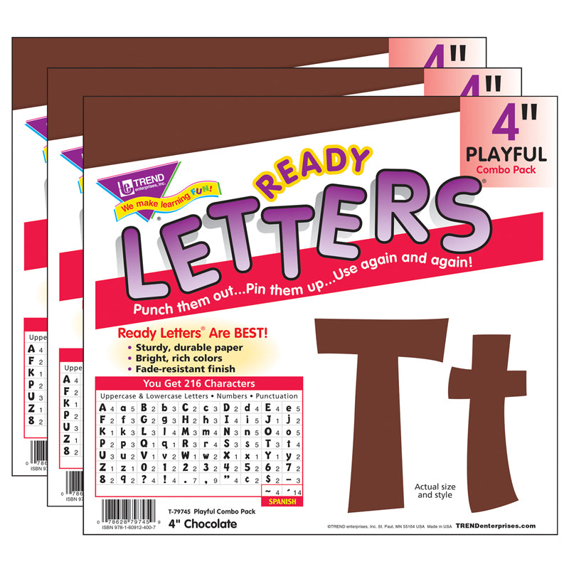 (3 PK) READY LETTER 4IN PLAYFUL