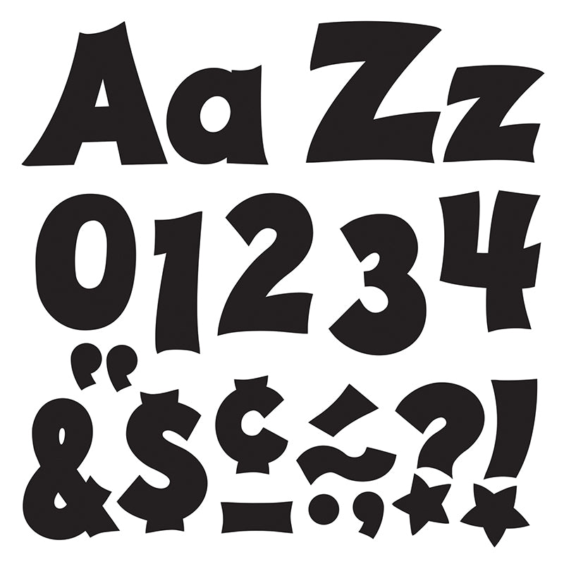 BLACK 4IN COMBO PACK UPPERCASE