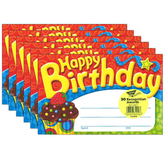 (6 PK) HAPPY BIRTHDAY BAKE SHOP