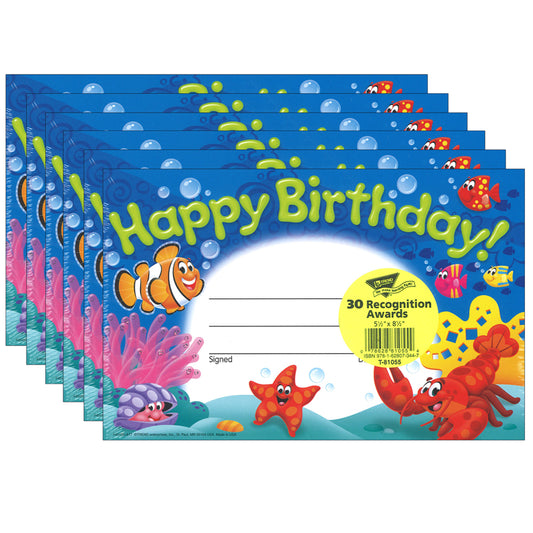 (6 PK) HAPPY BIRTHDAY SEA BUDDIES