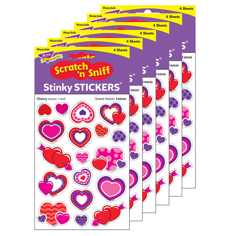 (6 PK) SWEET HEARTS/CHERRY SHAPES