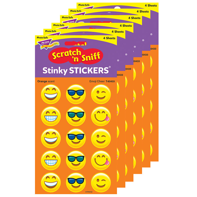 (6 PK) EMOTION ICON CHEER STICKERS