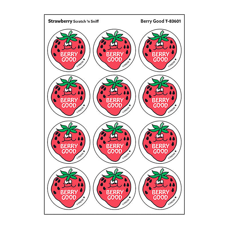 STICKERS 24CT BERRY GOOD STRAWBERRY