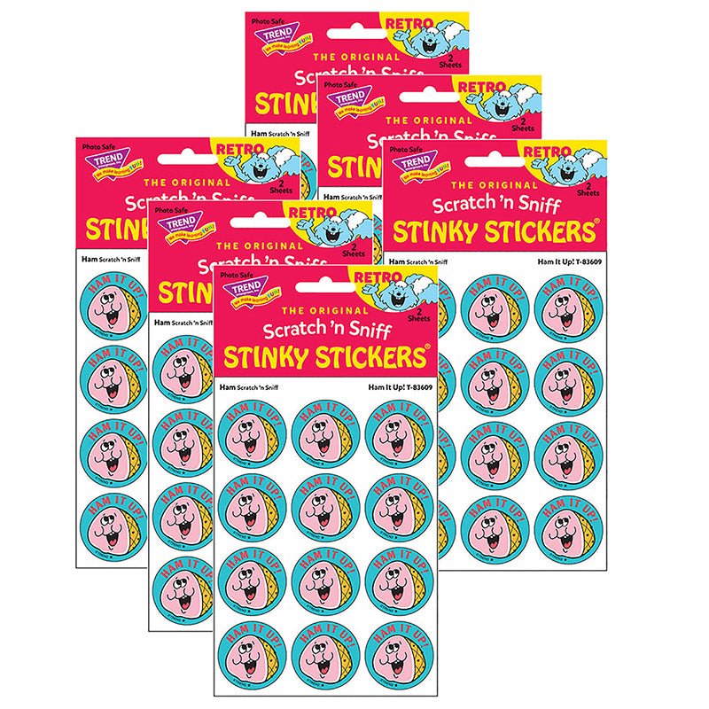 (6 PK) STICKERS 24CT HAM IT UP