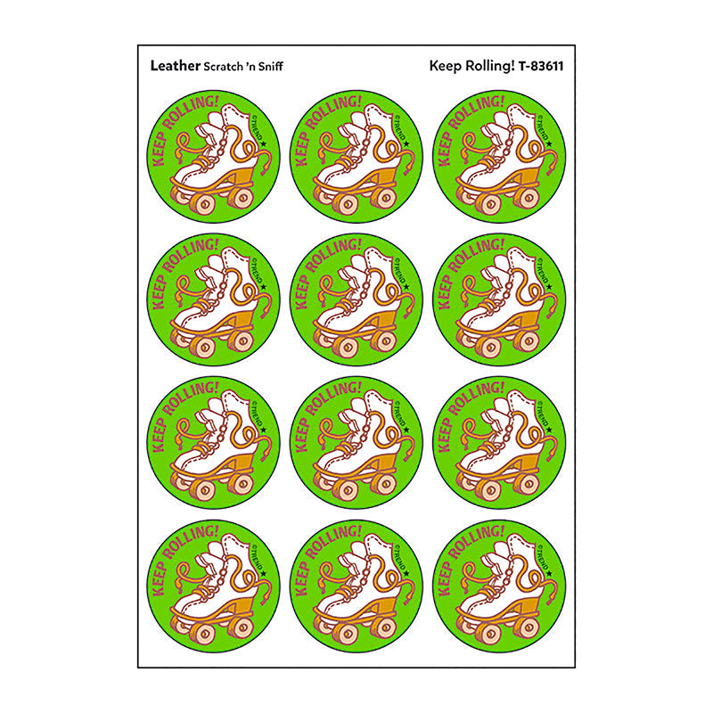 STICKERS 24CT KEEP ROLLING LEATHER