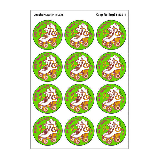 STICKERS 24CT KEEP ROLLING LEATHER