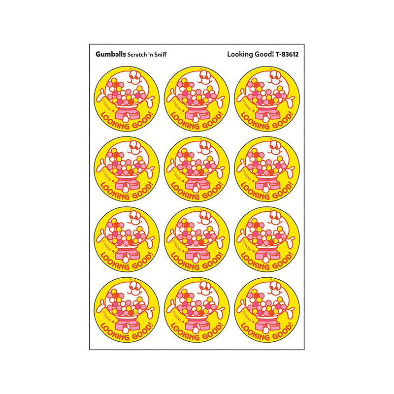 STICKERS 24CT LOOKING GOOD GUMBALLS