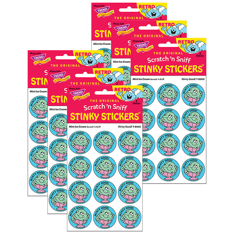 (6 PK) STICKERS 24CT MINTY GOOD