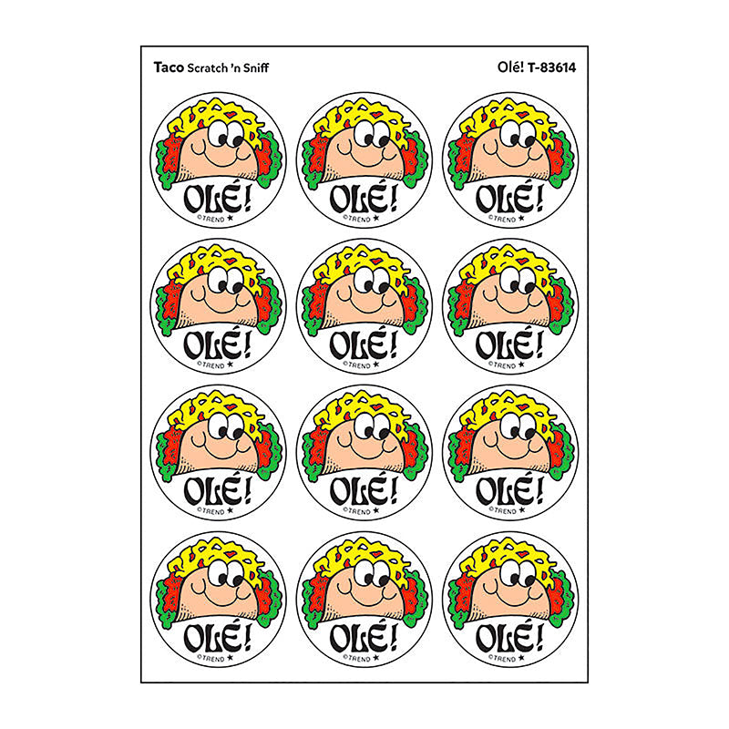 STICKERS 24CT OLE TACO SCENT