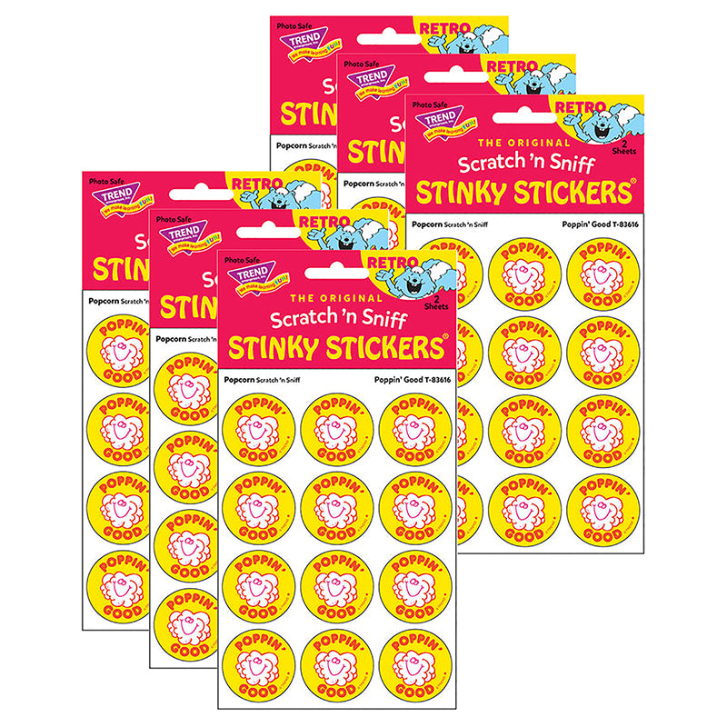 (6 PK) STICKERS 24CT POPPIN GOOD