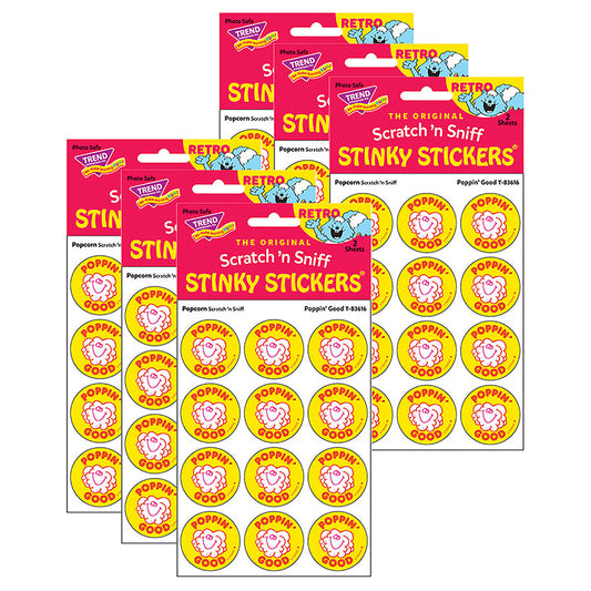 (6 PK) STICKERS 24CT POPPIN GOOD