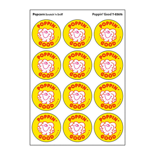 STICKERS 24CT POPPIN GOOD POPCORN