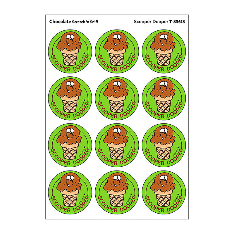 STICKERS 24CT SCOOPER DOOPER CHOCO