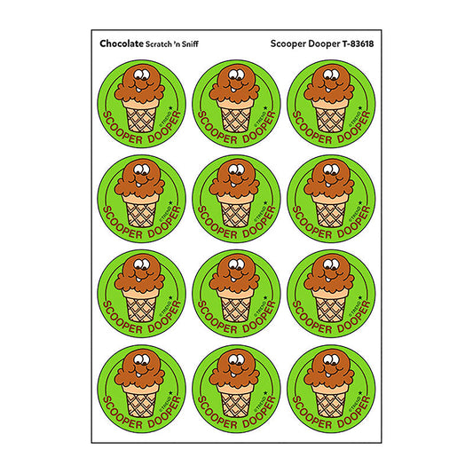 STICKERS 24CT SCOOPER DOOPER CHOCO