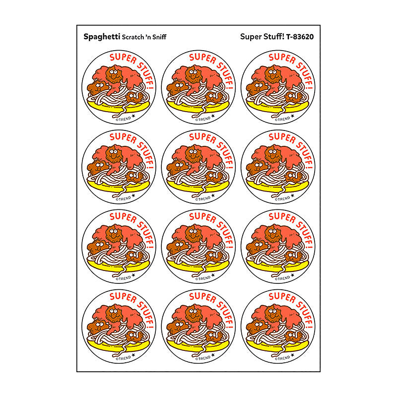 STICKERS 24CT SUPER STUFF SPAGHETTI