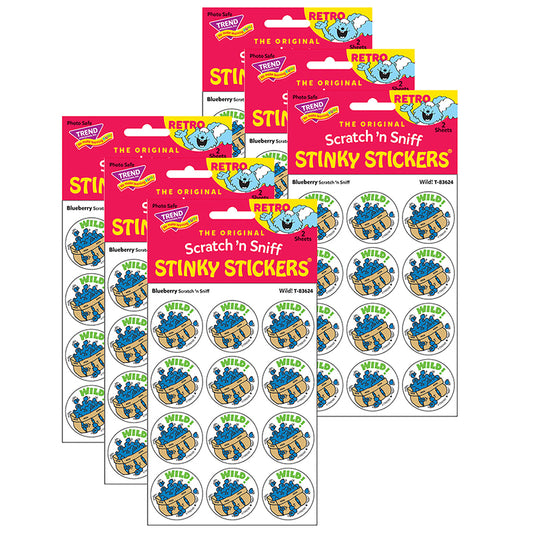 (6 PK) STICKERS 24CT WILD BLUEBERRY