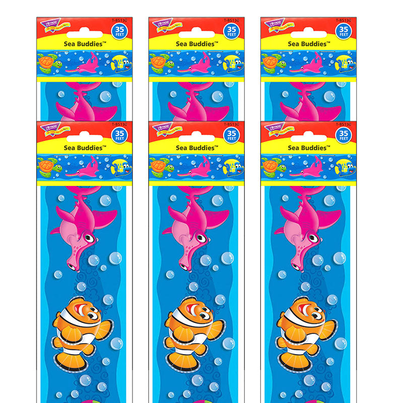 (6 PK) SEA BUDDIES BOLDER BORDERS