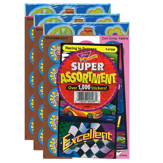 (3 PK) SUPER ASSORTMENT STICKER PK