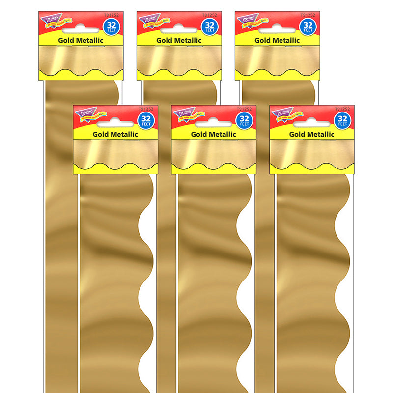 (6 PK) TRIMMER GOLD METALLIC