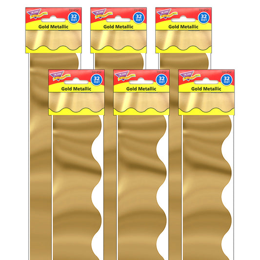 (6 PK) TRIMMER GOLD METALLIC