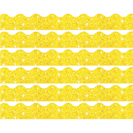 (6 PK) TRIMMER YELLOW SPARKLE