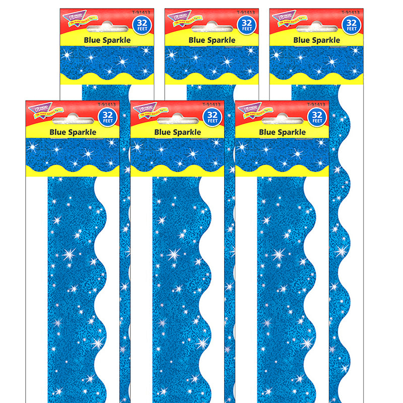 (6 PK) TRIMMER BLUE SPARKLE