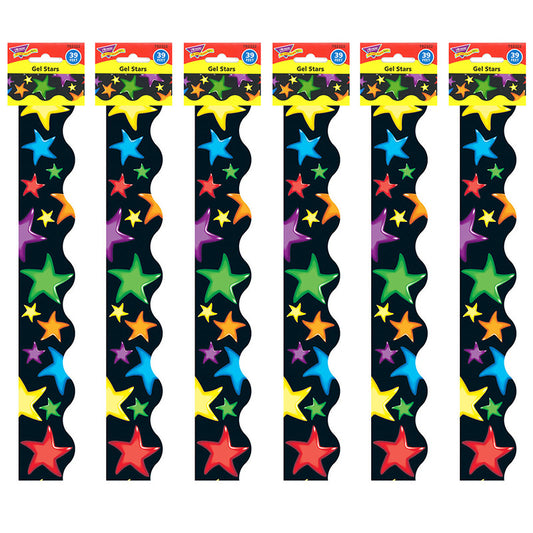 (6 PK) GEL STARS TERRIFIC TRIMMERS