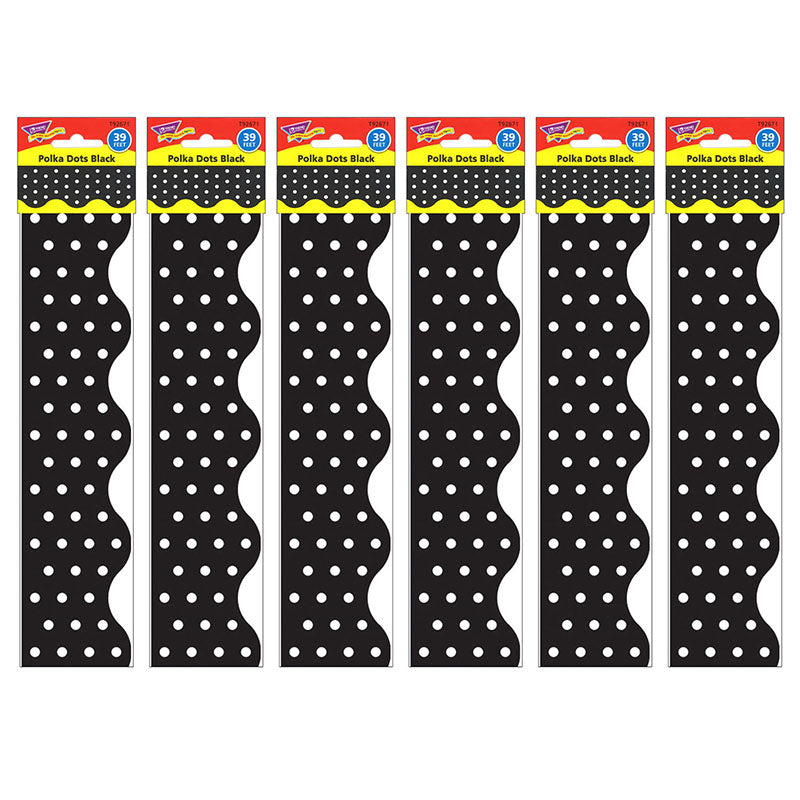 (6 PK) POLKA DOTS BLACK TERRIFIC