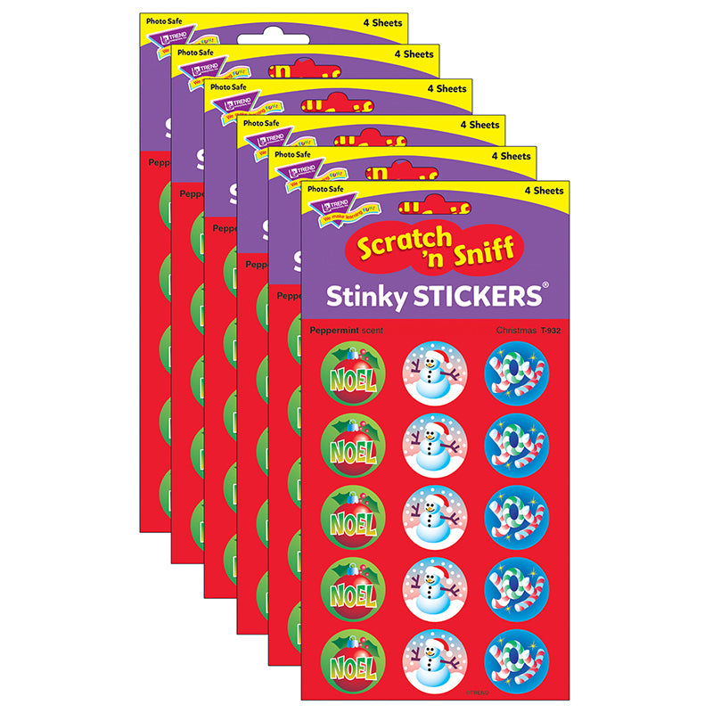 (6 PK) STINKY STICKERS CHRISTMAS