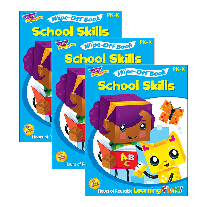 (3 EA) WIPE-OFF BOOK BASIC SKILLS