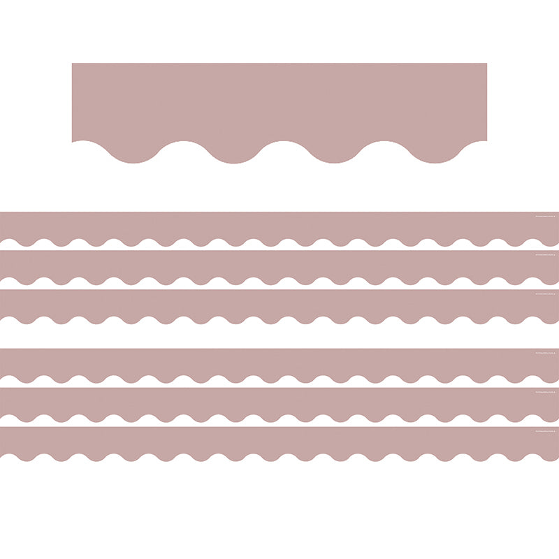 (6 PK) LT MAUVE SCALLOPED BORDER