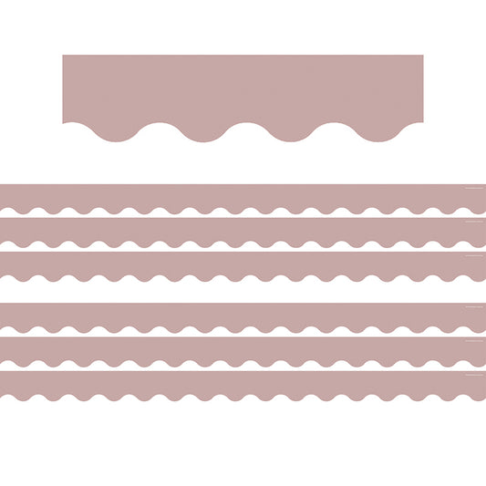 (6 PK) LT MAUVE SCALLOPED BORDER