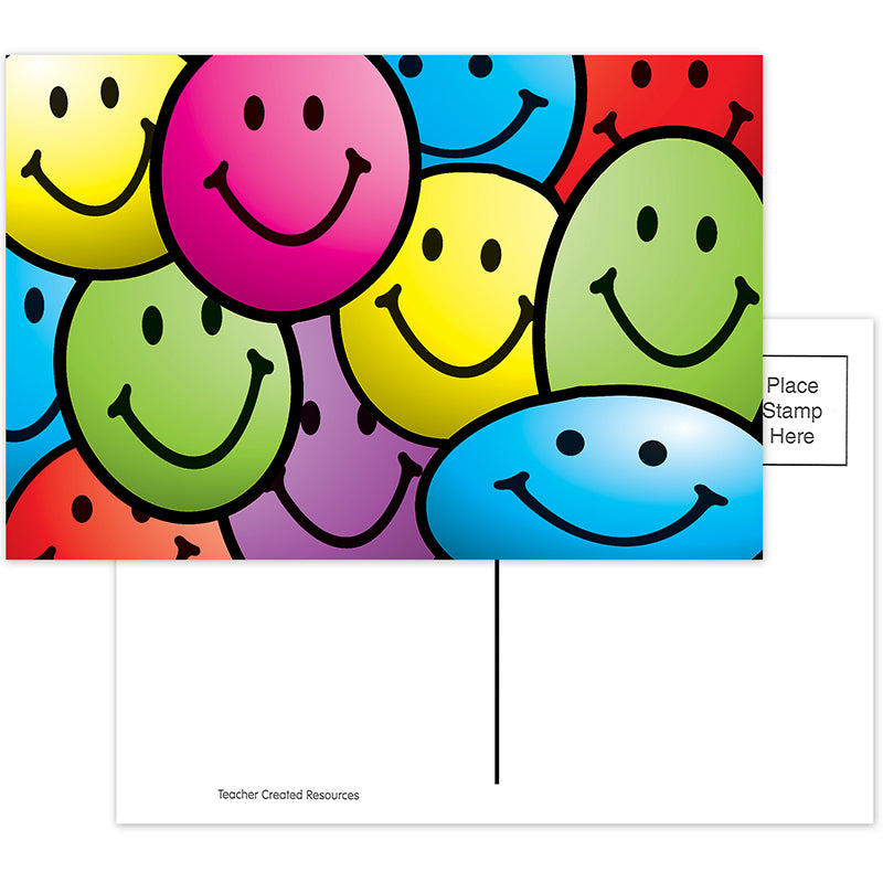 SMILEY FACES POSTCARDS 30PK