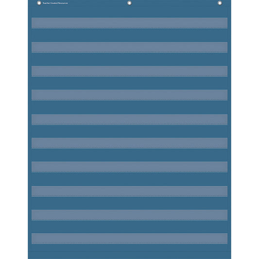 SLATE BLUE 10 POCKET CHART 34 X 44