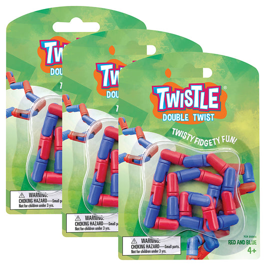 (3 EA) RED & BLU TWISTLE DOUBLE