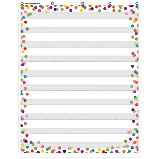 CONFETTI 10 POCKET CHART 34 X 44