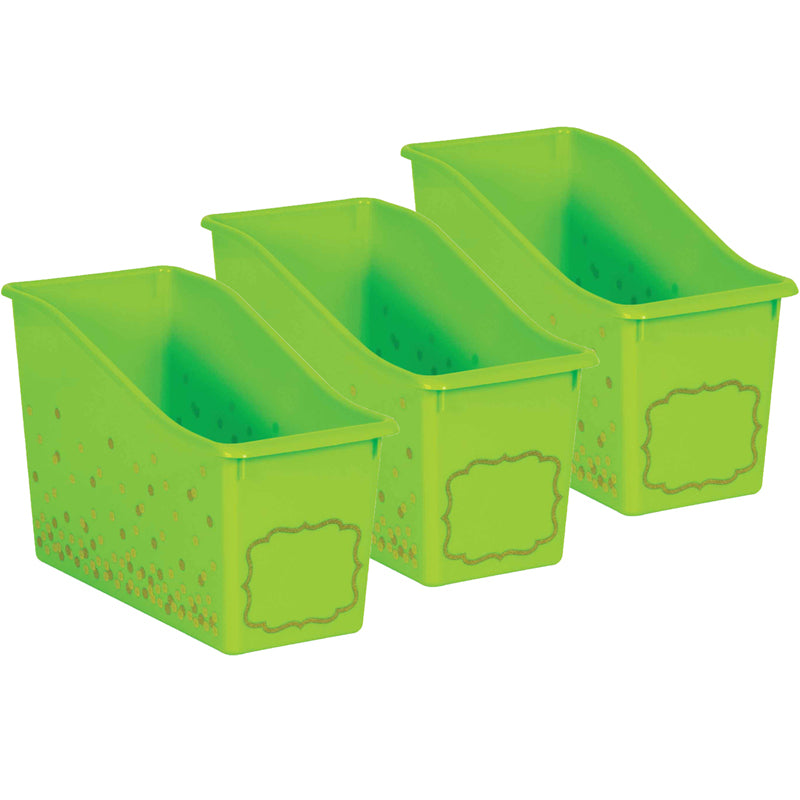 (3 EA) LIME CONFETTI PLASTIC BOOK