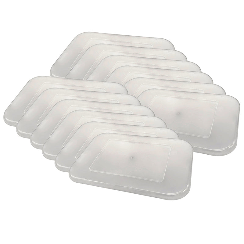 (12 EA) CLEAR PLASTIC STORAGE BIN