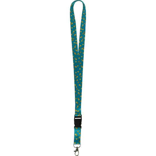 TEAL CONFETTI LANYARD