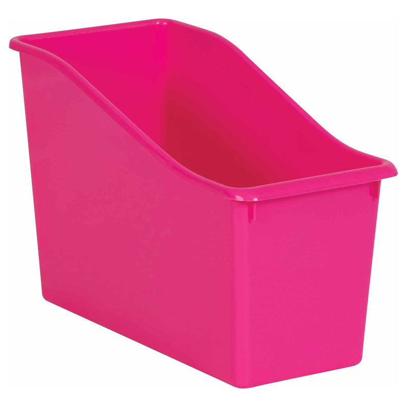 PINK PLASTIC BOOK BIN