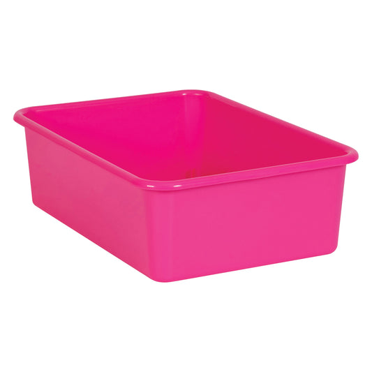 PINK LARGE PLASTIC STORAGE BIN